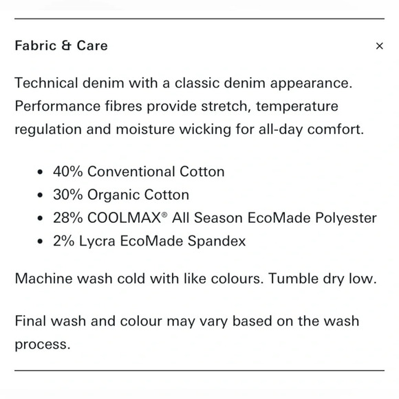 DUER NWOT Performance Denim High Rise Skinny in Black - Picture 14 of 15